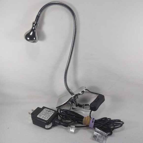 IKEA Jansjo Flexible Gooseneck Lamp Clip On Silver Light Clamp Articulating Spot - Picture 1 of 13
